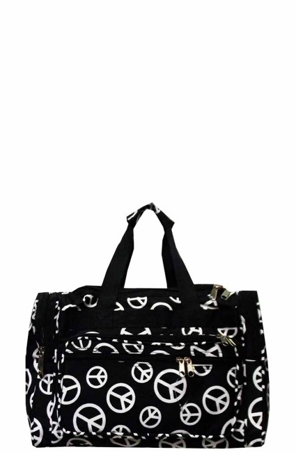 Printed Duffle Bag-T16PS/BLACK